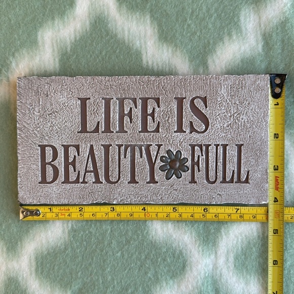 Decorative clay tile Plaque with Inspirational Quote - Picture 5 of 5